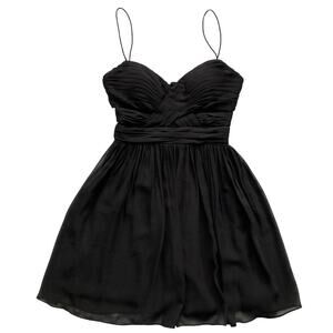Hailey Logan by Adrianna Papell Ruched Holiday Party Dress Size 5/6 Black